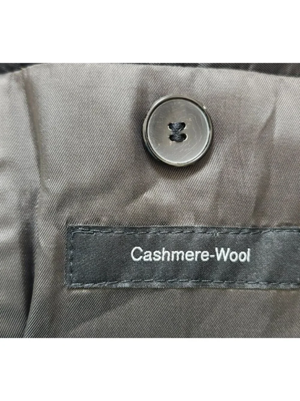Hugo Boss Cashmere Wool Coat Mens 38R Gray Slim Fit Overcoat Luxury